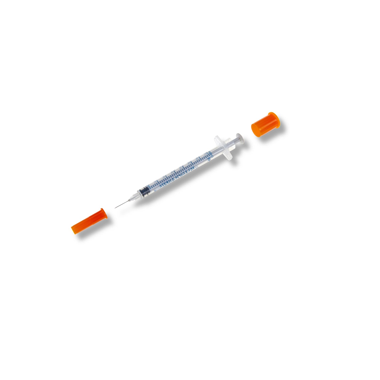 Injektionsverktyg 30G 12,7 mm — 1 ml spruta med orange nålskydd, Pepixfi